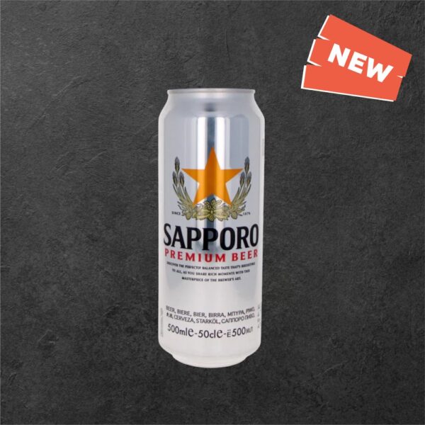 BS15 - Bière SAPPORO - 50cl - Alc 4.7%